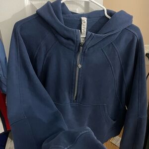 Lululemon Scuba Oversized Half-Zip Hoodie Mineral Blue
